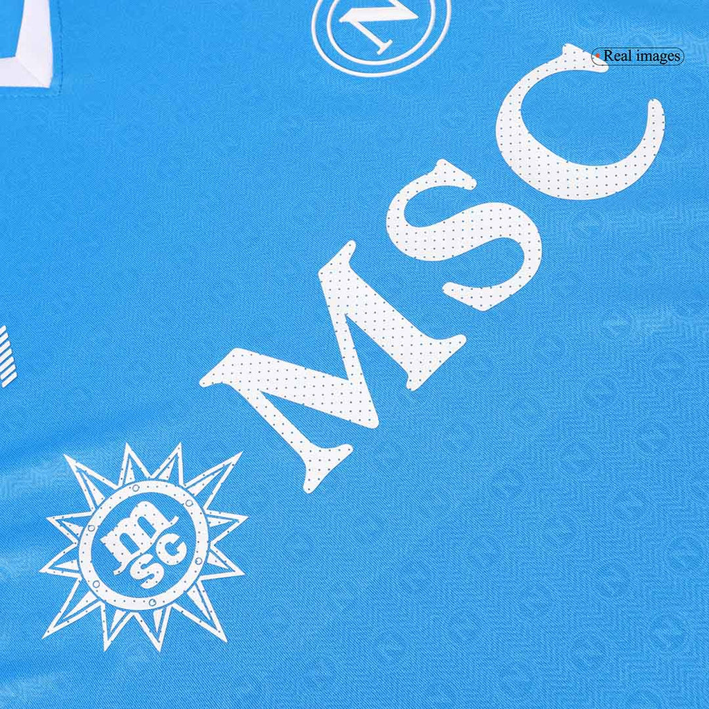 Camiseta de fútbol local auténtica del Napoli LUKAKU #11 2024/25