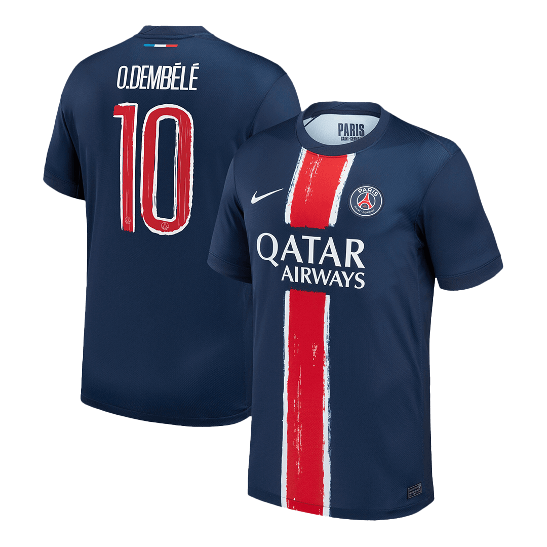 PSG O.DEMBÉLÉ #10 Home Soccer Jersey 2024/25 - UCL Edition - Football Shirt | SmartJerseys | Official Quality