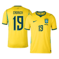 ENDRICK #19 Brazil Home Soccer Jersey World Cup 2026 Yellow