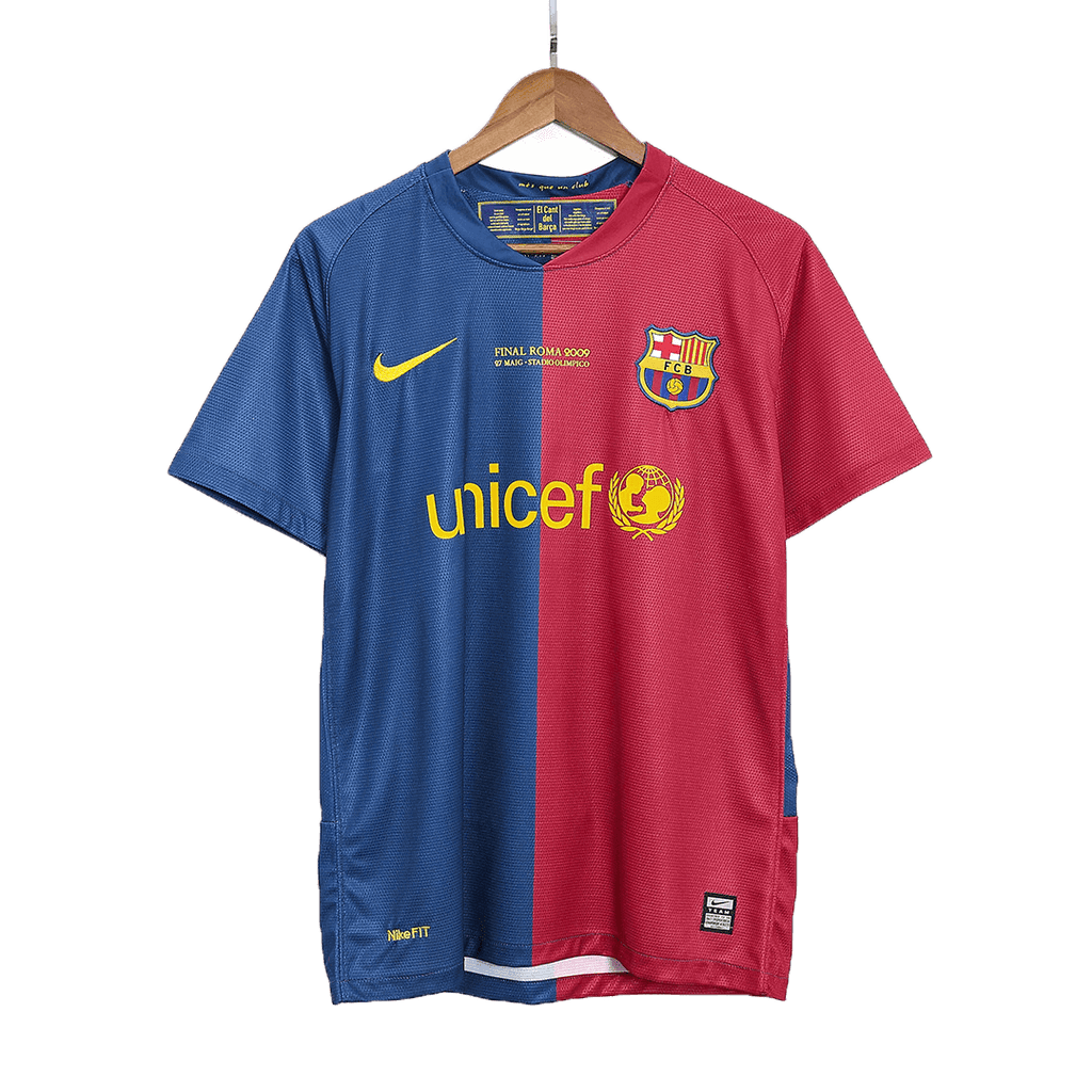 Barcelona A.INIESTA #8 Home Soccer Jersey Retro 2008/09