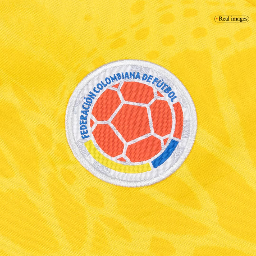 Kid's Colombia Home Soccer Jersey Kit(Jersey+Shorts) World Cup 2026 Yellow