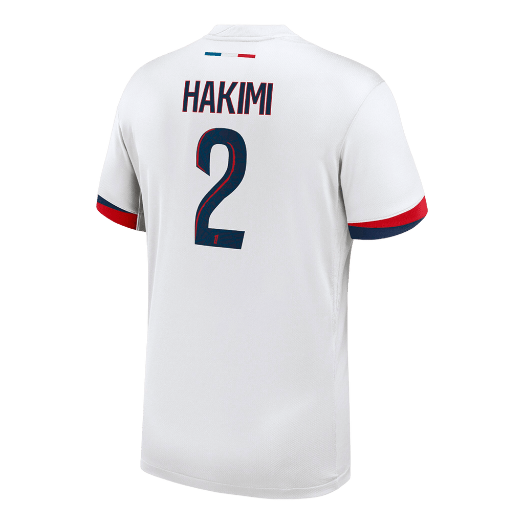 HAKIMI #2 Authentic PSG Away Soccer Jersey 25/26 White