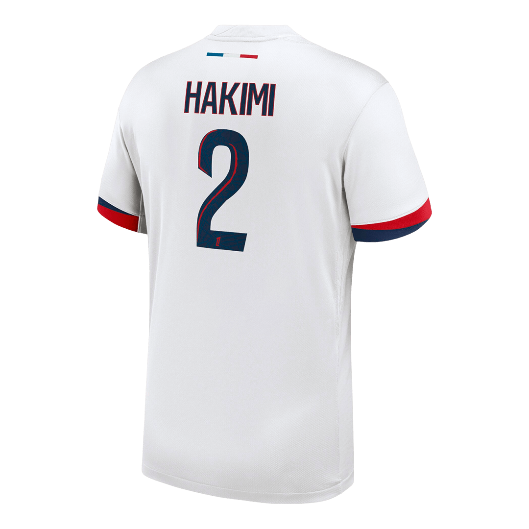 HAKIMI #2 Authentic PSG Away Soccer Jersey 25/26 White