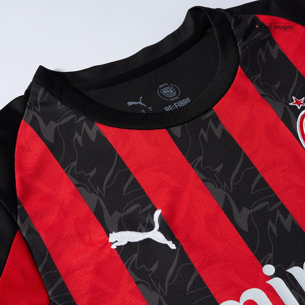 AC Milan Home Soccer Jersey 2025/26 Red&Black