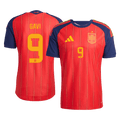GAVI #9 Men Player Version Spain Home Soccer Jersey World Cup 2026 Red