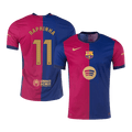 Barcelona RAPHINHA #11 Home Soccer Jersey Authentic 2024/25 -（Spotify Logo Without Text） - Football Shirt | SmartJerseys | Official Quality