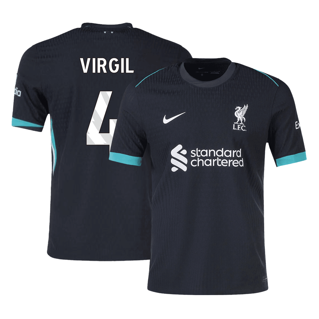Liverpool VIRGIL #4 Away Soccer Jersey Authentic 2024/25 - Football Shirt | SmartJerseys | Official Quality