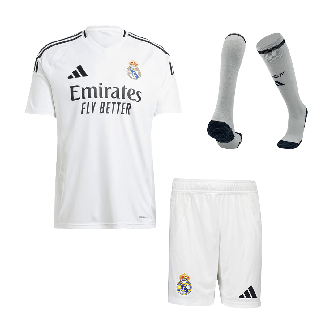 Real Madrid Home Jersey Kit 2024/25 (Jersey+Shorts+Socks) - Football Shirt | SmartJerseys | Official Quality