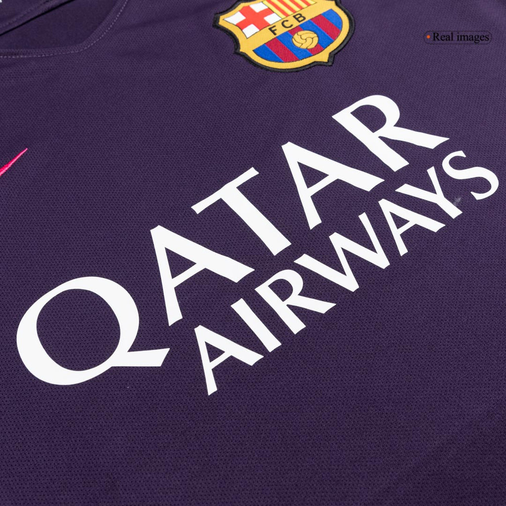 Camiseta de fútbol retro de visitante del Barcelona 2016/17