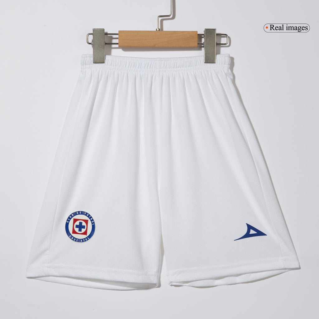 Camiseta de fútbol local de Cruz Azul 2024/25 para niños (camiseta y pantalones cortos)
