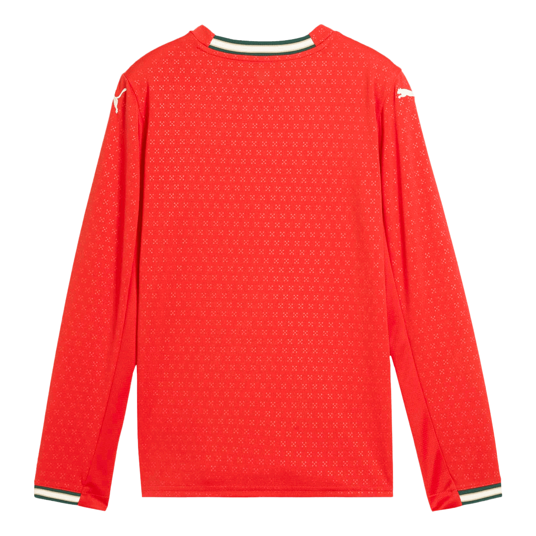 Camiseta de fútbol local de manga larga de Portugal 2025