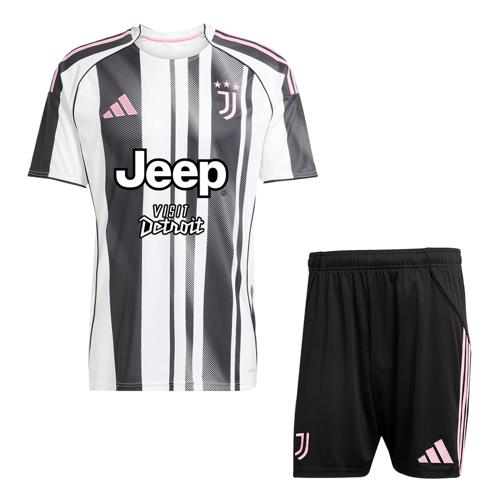 Juventus Home Soccer Jersey Kit 2025/26 (Jersey+Shorts) - Football Shirt | SmartJerseys | Official Quality
