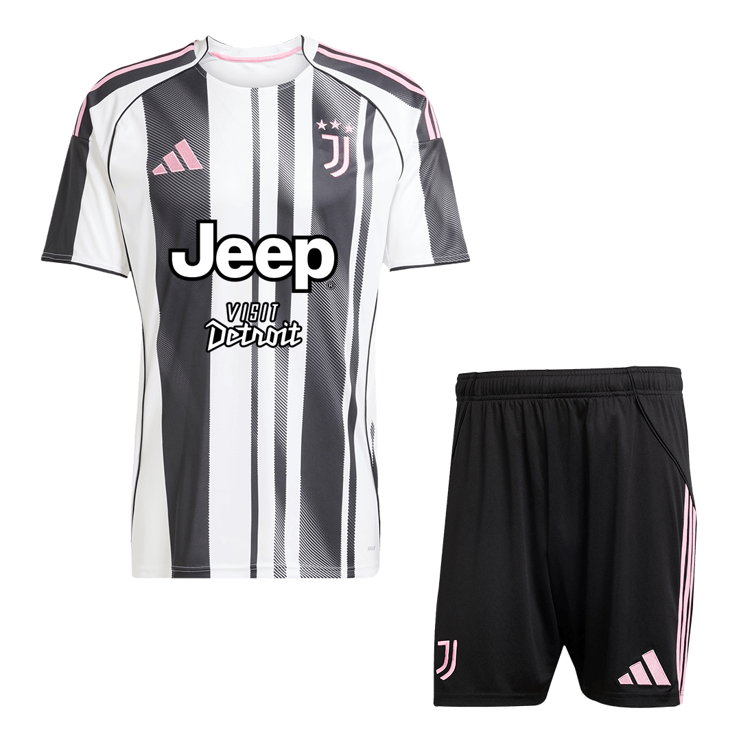 Juventus Home Soccer Jersey Kit 2025/26 (Jersey+Shorts) - Football Shirt | SmartJerseys | Official Quality