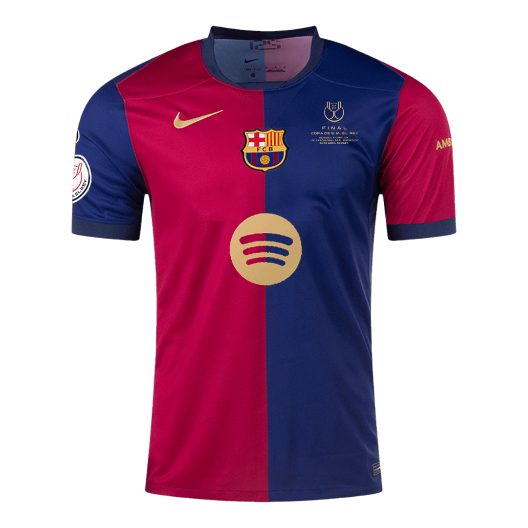 Barcelona Home Jersey 2024/25 - Copa del Rey Final - Football Shirt | SmartJerseys | Official Quality