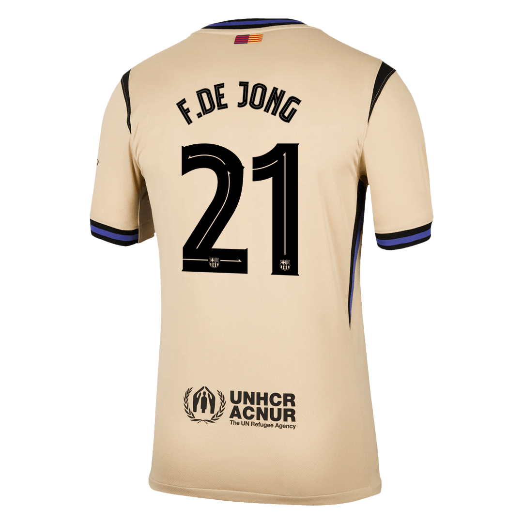 Camiseta de visitante del Barcelona F.DE JONG #21 2025/26 - Edición UCL