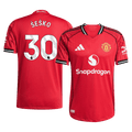 ŠEŠKO #30 Authentic Manchester United Home Soccer Jersey 2025/26 Red - Football Shirt | SmartJerseys | Official Quality