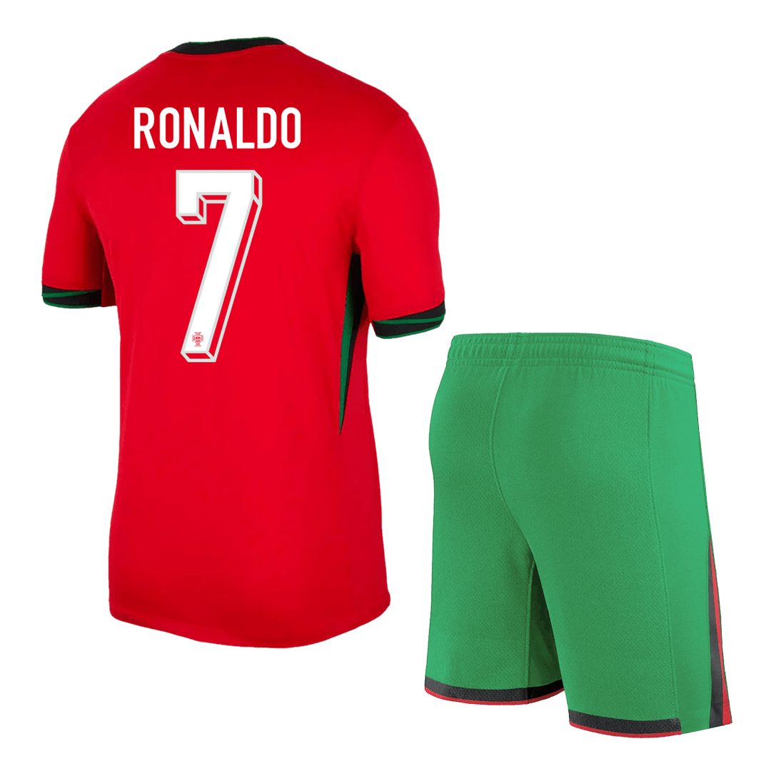 Maillot domicile Portugal RONALDO n°7 EURO 2024 (Maillot + Short) 