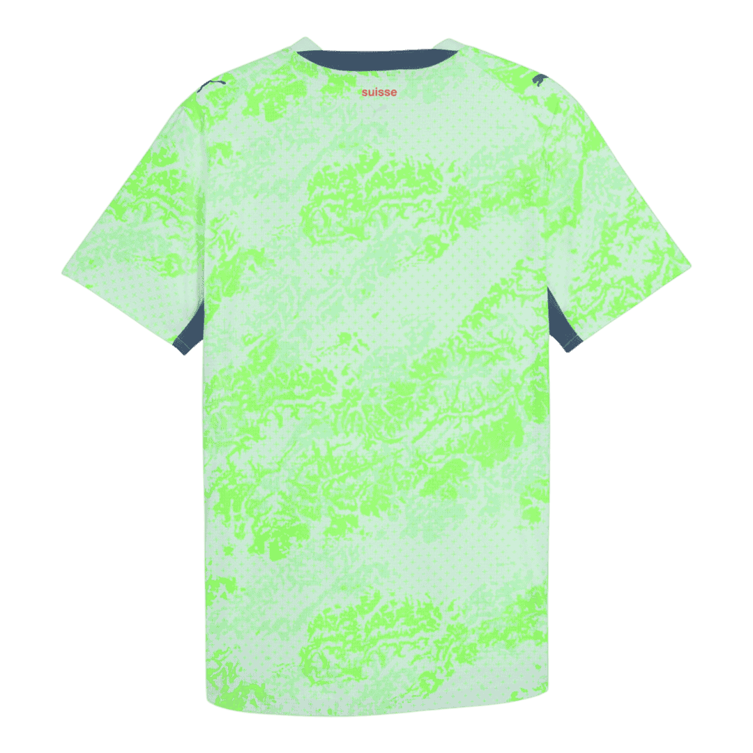 Switzerland Away Soccer Jersey World Cup 2026 Green