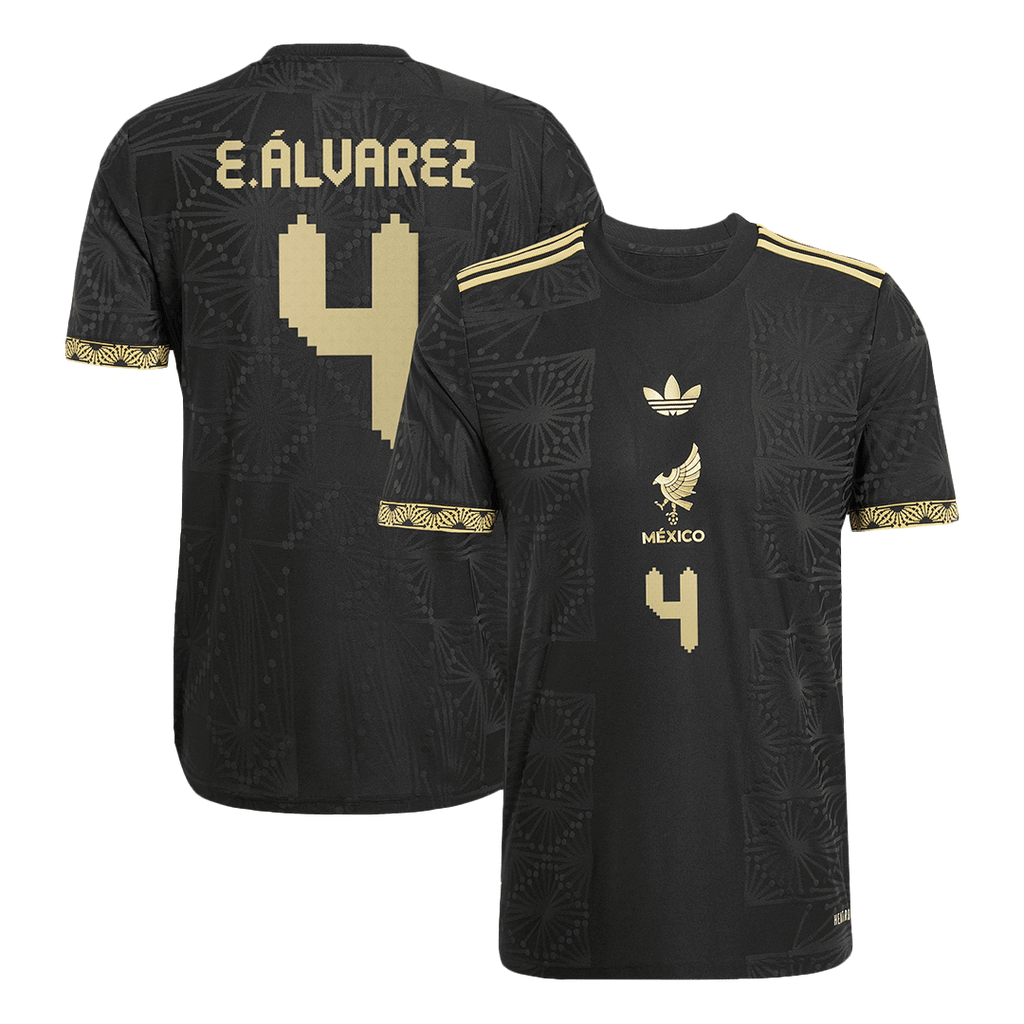 Mexico E.ÁLVAREZ #4 Third Away Soccer Jersey Authentic 2025 -Gold Cup - Football Shirt | SmartJerseys | Official Quality