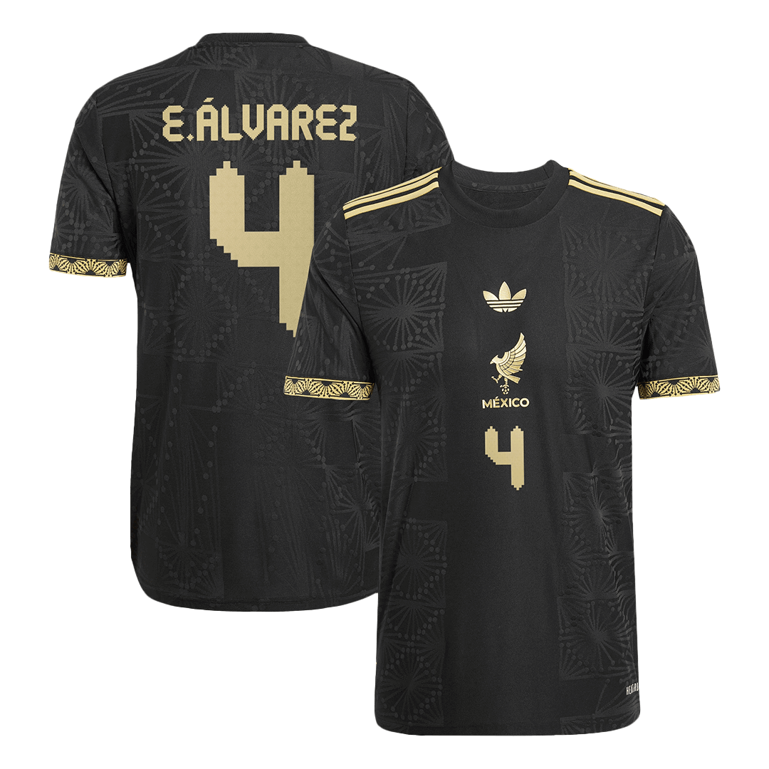 Mexico E.ÁLVAREZ #4 Third Away Soccer Jersey Authentic 2025 -Gold Cup - Football Shirt | SmartJerseys | Official Quality