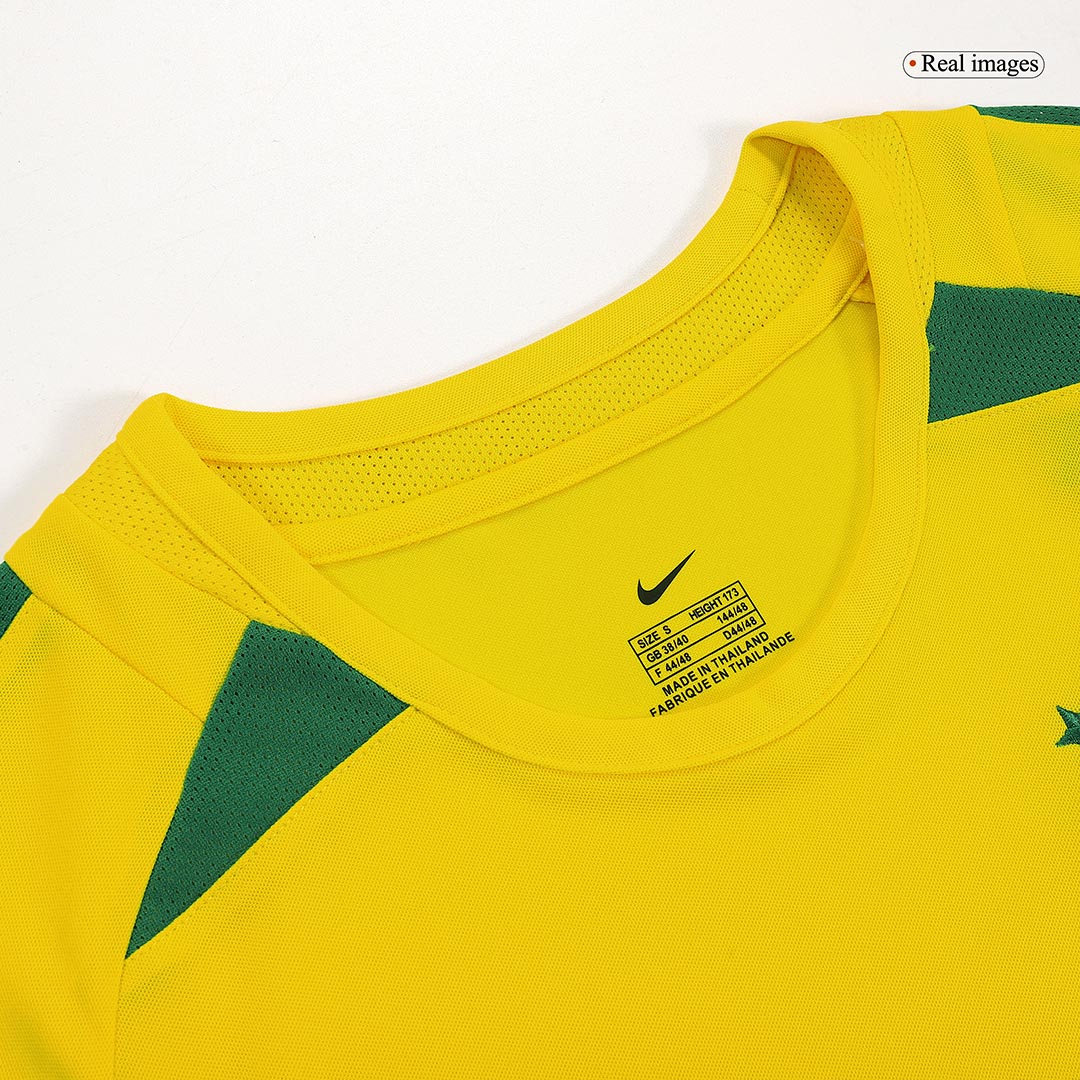 Brazil RONALDINHO #11 Home Soccer Jersey Retro 2002/03