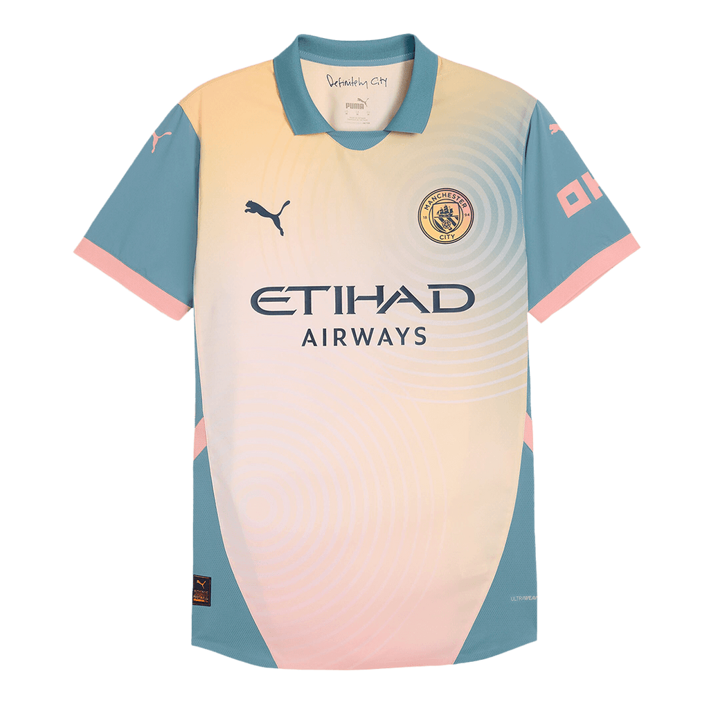 Manchester City DE BRUYNE #17 Fourth Away Soccer Jersey Authentic 2024/25 - Definitely City