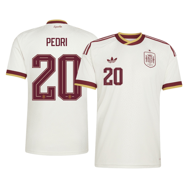 PEDRI #20 Spain Away Soccer Jersey World Cup 2026 White - white front view - SmartJerseys