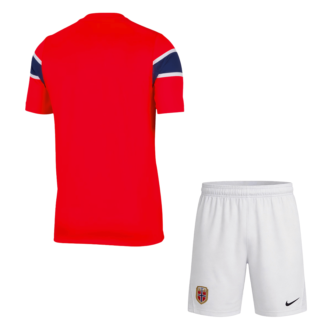 Norway Home Soccer Jersey Kit (Jersey+Shorts) World Cup 2026 Red&White