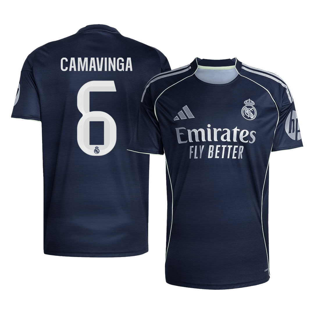 Real Madrid CAMAVINGA #6 Away Soccer Jersey 2025/26 - Football Shirt | SmartJerseys | Official Quality
