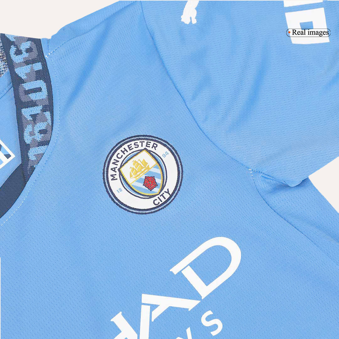 Manchester City Home Jersey Kit 2024/25 Kids(Jersey+Shorts)