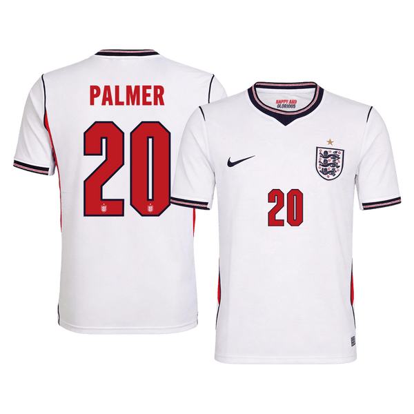 PALMER #20 England Home Soccer Jersey World Cup 2026 White