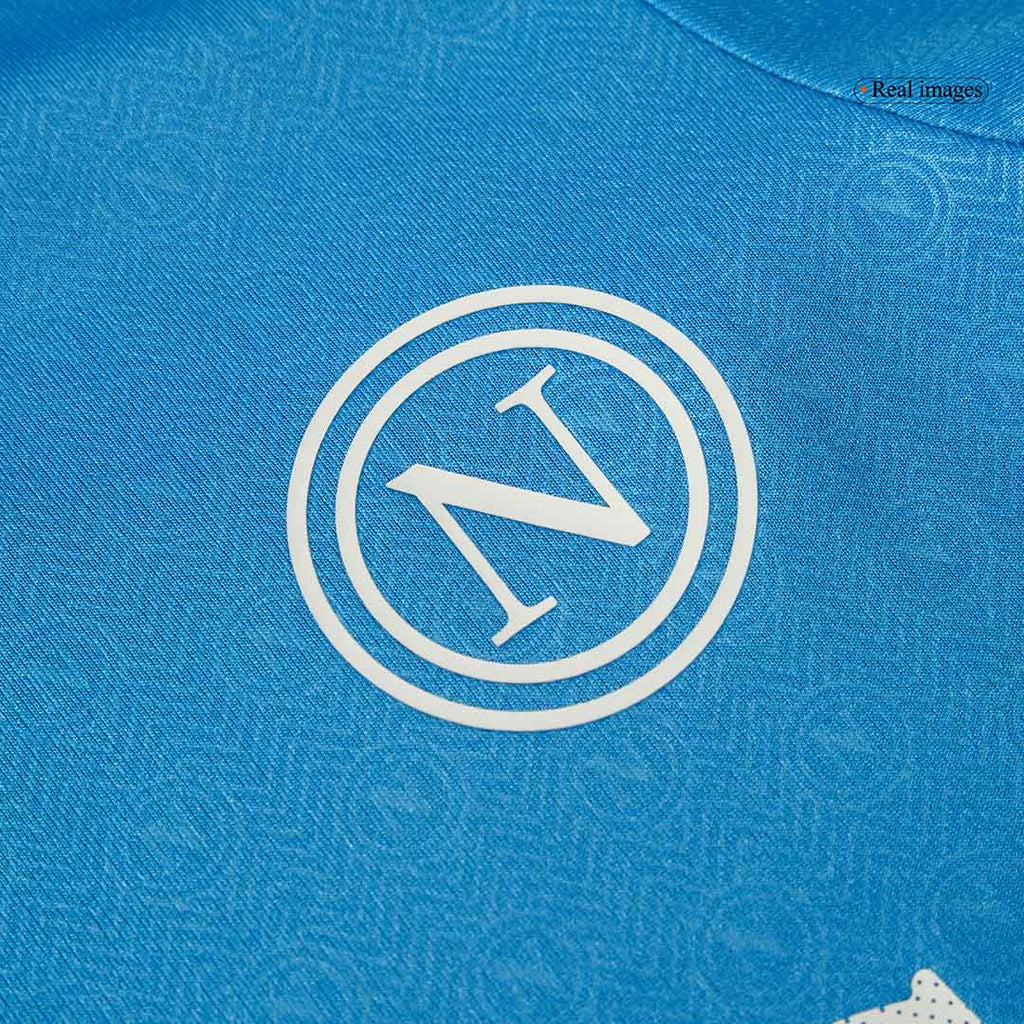Camiseta de fútbol local del Napoli 2024/25 para niños (camiseta y pantalón corto)