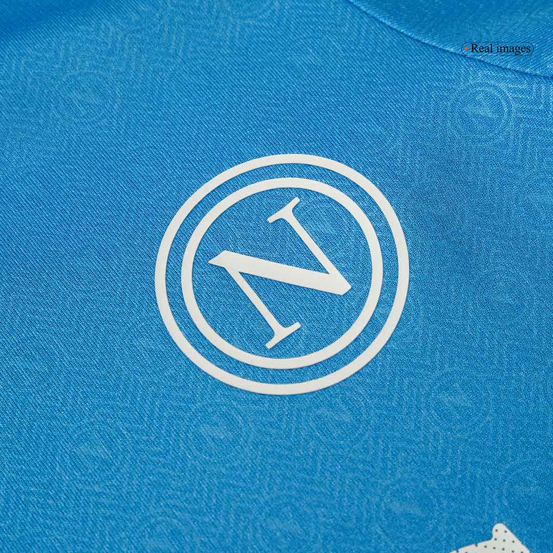 Camiseta de fútbol local del Napoli 2024/25 para niños (camiseta y pantalón corto)