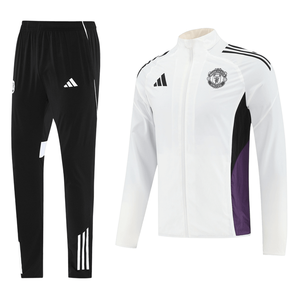 Manchester United Training Kit 2025/26 - White (Top+Pants)