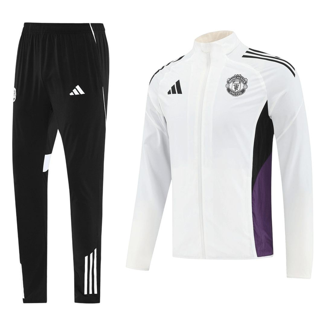 Manchester United Training Kit 2025/26 - White (Top+Pants)