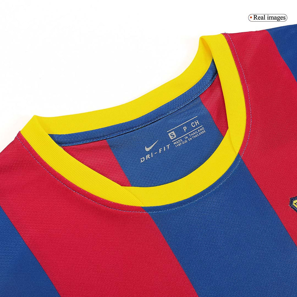 Barcelona XAVI #6 Home Soccer Jersey Retro 2010/11