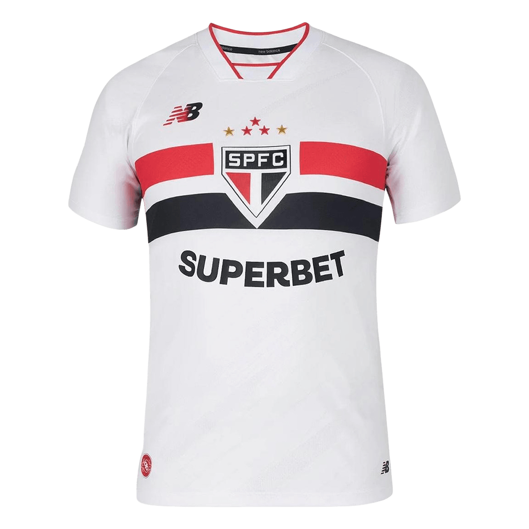 Men Fan Version Sao Paulo Home Soccer Jersey 2026 White
