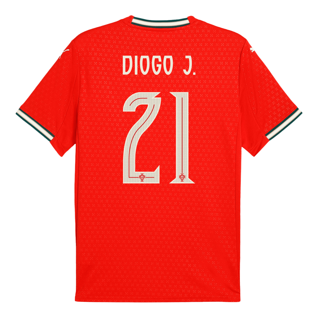 Maillot de foot Portugal DIOGO J. #21 Domicile 2025