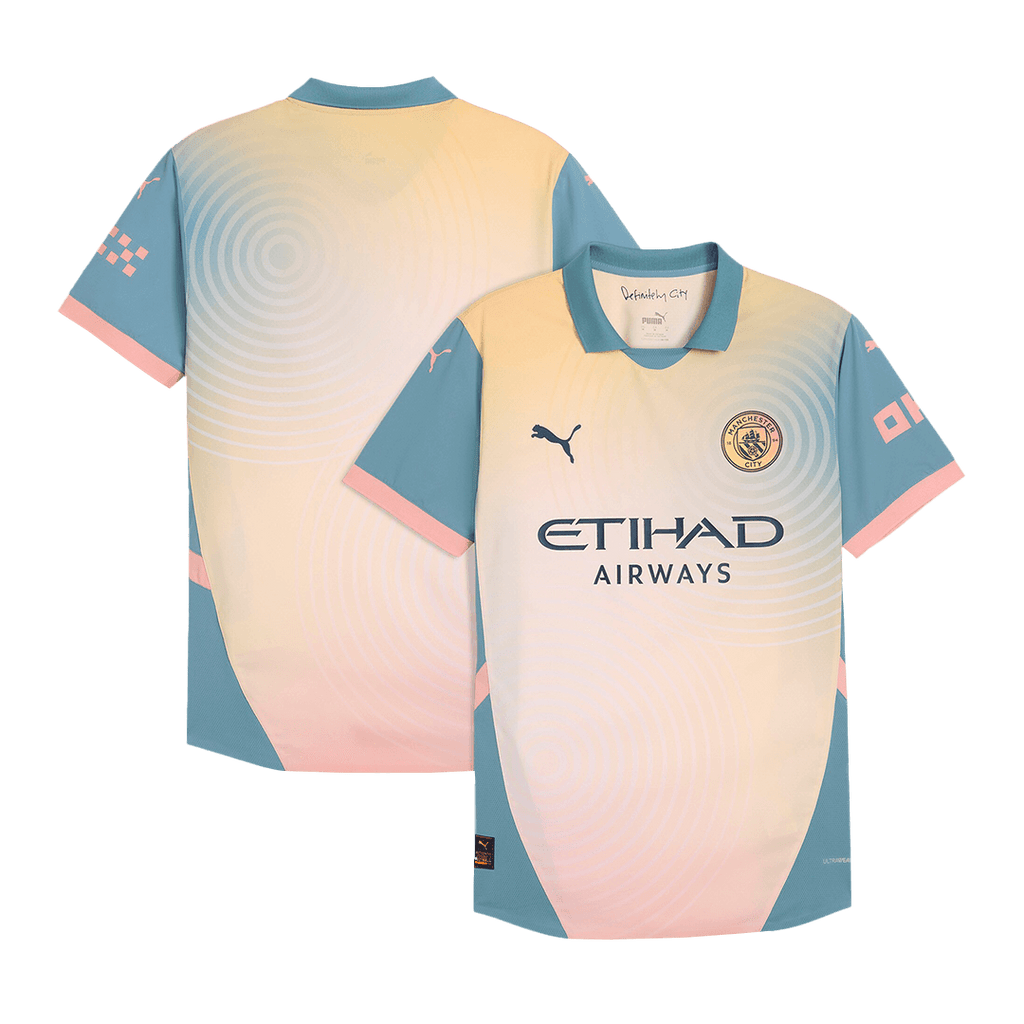 Manchester City Fourth Away Soccer Jersey Authentic 2024/25- Definitely City (UCL Edition)