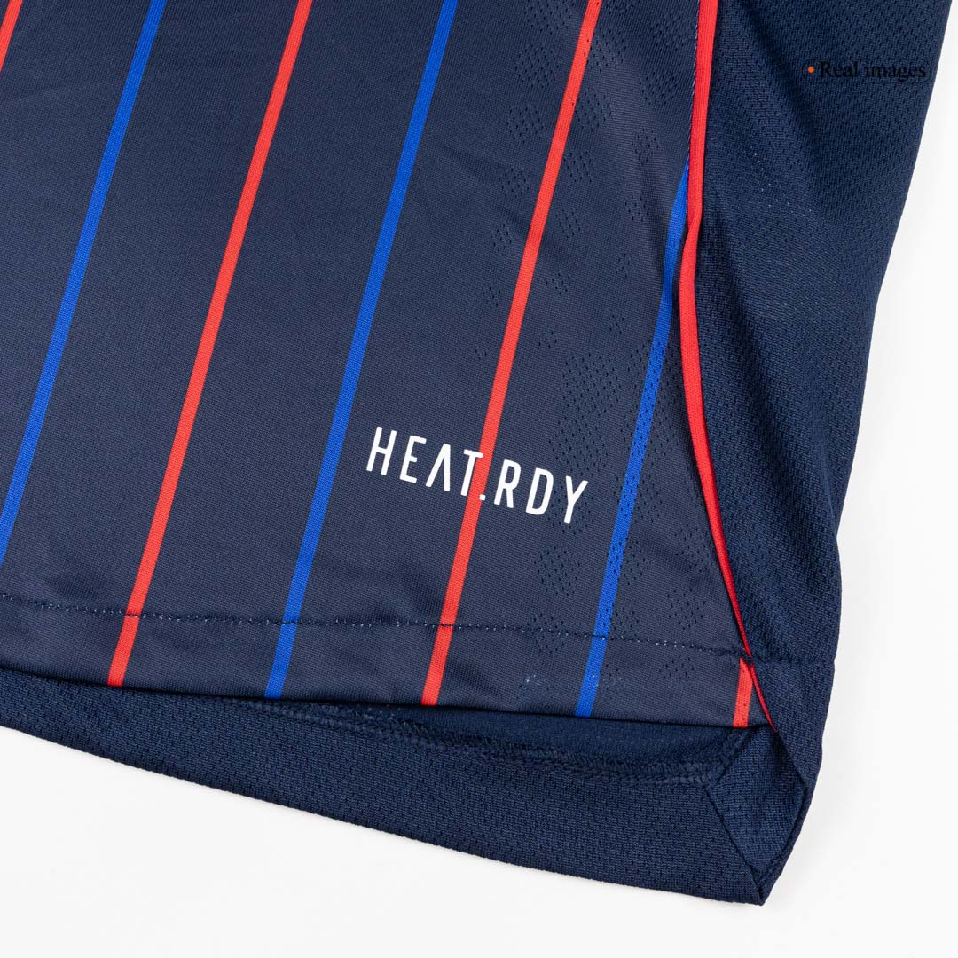 Auténtica camiseta de fútbol visitante del Olympique Lyonnais 25/26 azul marino