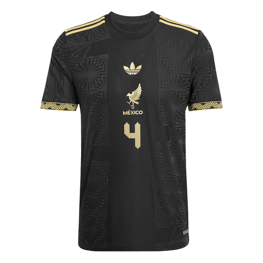 Camiseta de fútbol de visitante de México E. ÁLVAREZ #4, auténtica, 2025 - Copa Oro