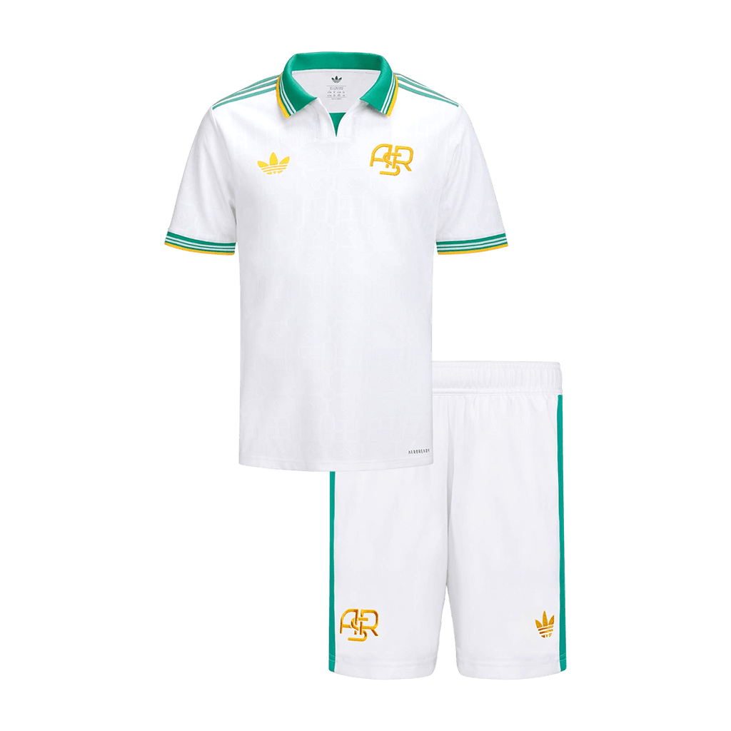 Kid's Roma Third Soccer Jersey Kit(Jersey+Shorts) 25/26 White - Football Shirt | SmartJerseys | Official Quality