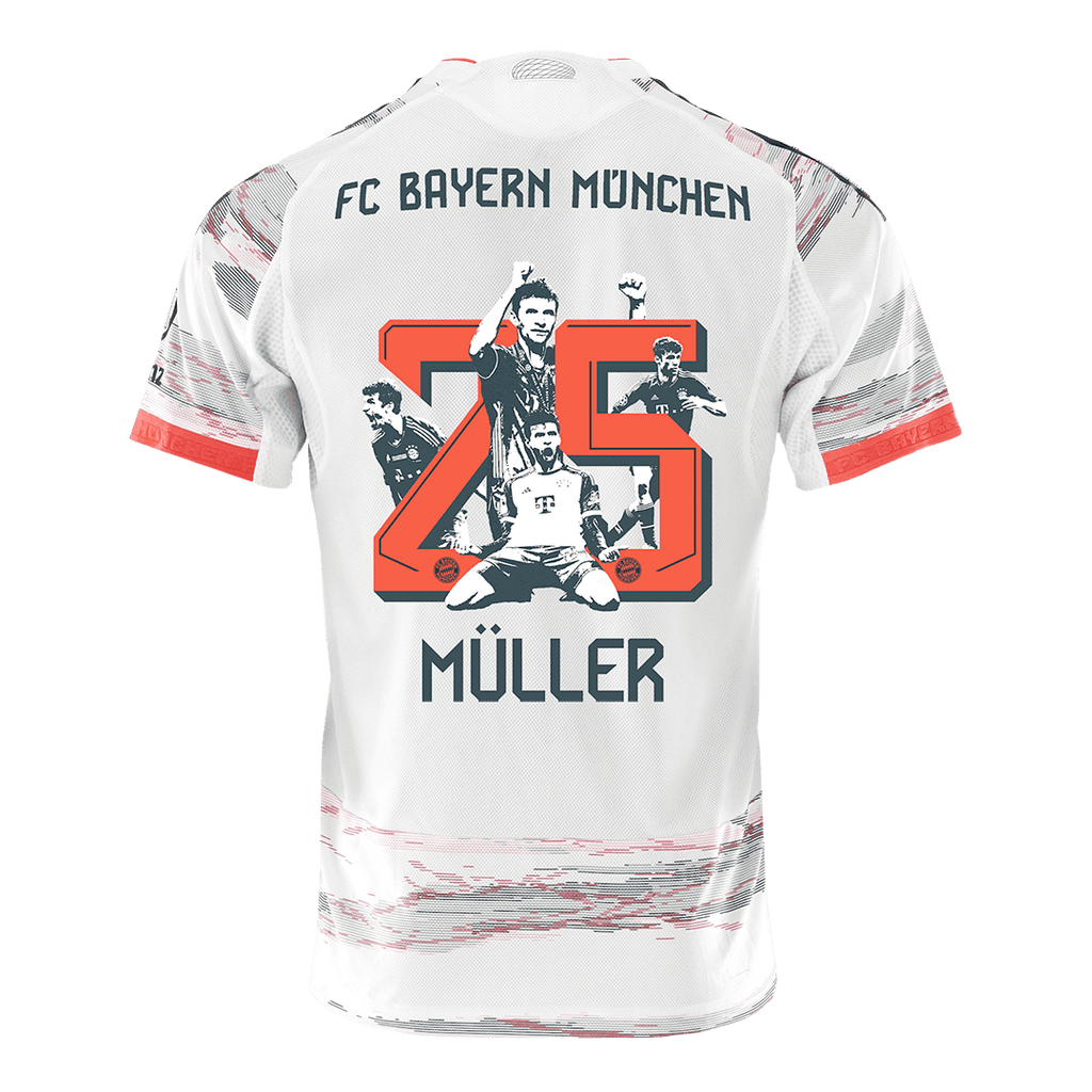 Bayern Munich MÜLLER Special #25 Away Soccer Jersey Authentic 2025/26 - Special