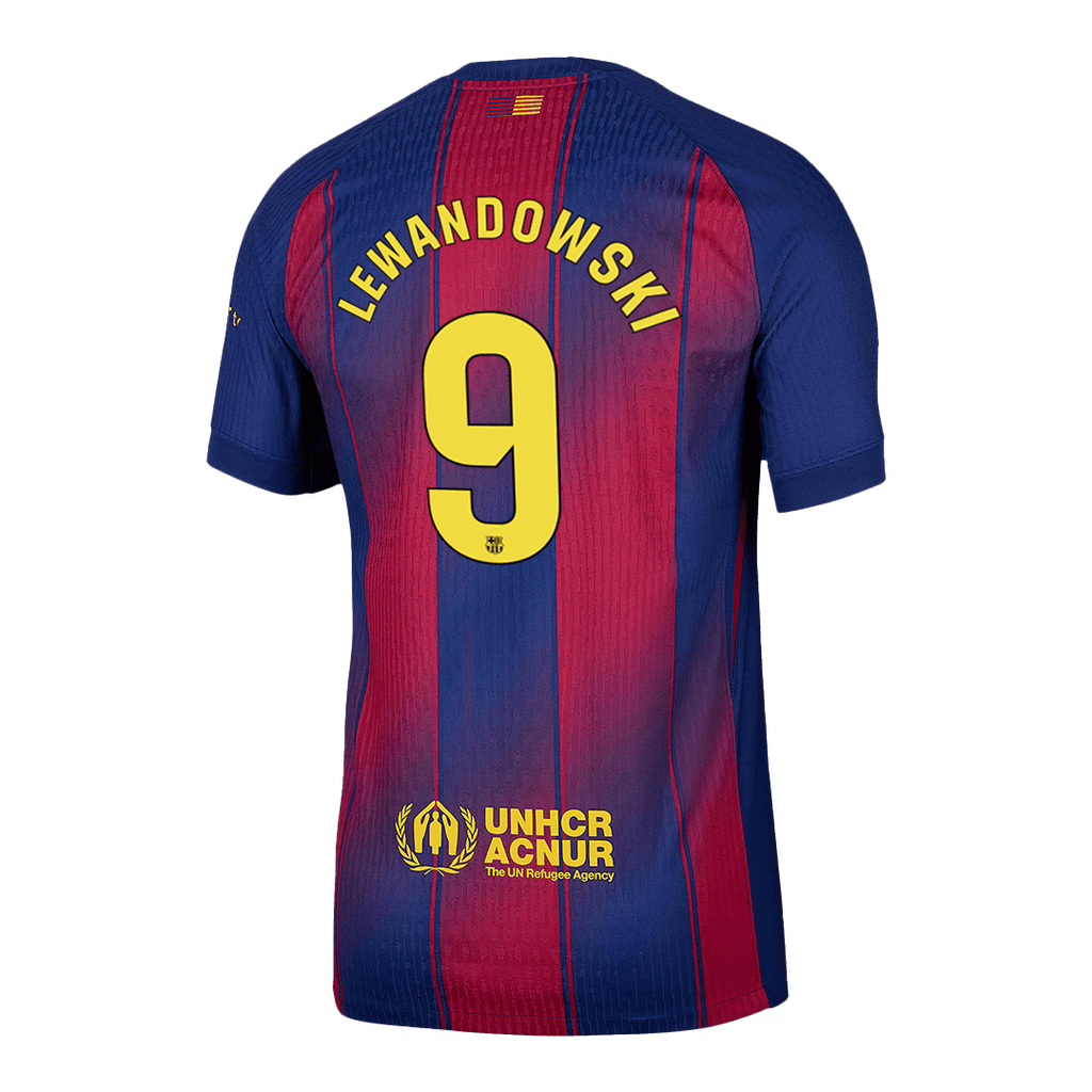 Camiseta de fútbol local del Barcelona LEWANDOWSKI #9 auténtica 2025/26