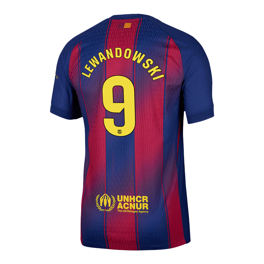 Camiseta de fútbol local del Barcelona LEWANDOWSKI #9 auténtica 2025/26