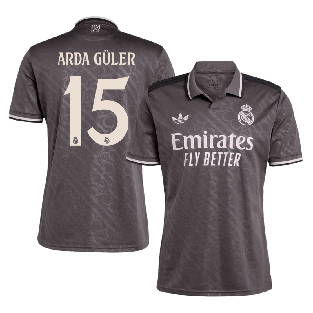 Real Madrid ARDA GÜLER #15 Third Away Jersey 2024/25 - Football Shirt | SmartJerseys | Official Quality