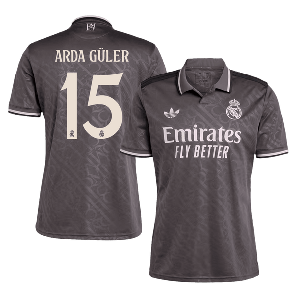 Real Madrid ARDA GÜLER #15 Third Away Jersey 2024/25 - Football Shirt | SmartJerseys | Official Quality