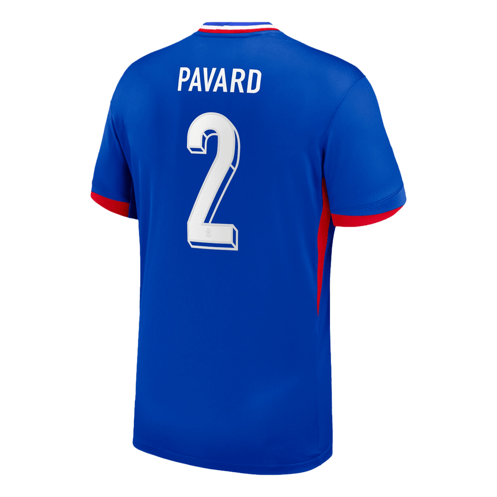 PAVARD n°2 Maillot domicile de l'Euro 2024 de l'équipe de France, bleu 