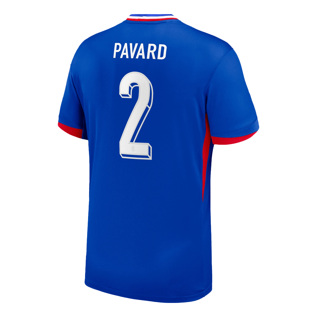 PAVARD n°2 Maillot domicile de l'Euro 2024 de l'équipe de France, bleu 