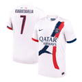 PSG KVARATSKHELIA #7 Away Soccer Jersey Authentic 2024/25 - UCL Edition - Football Shirt | SmartJerseys | Official Quality